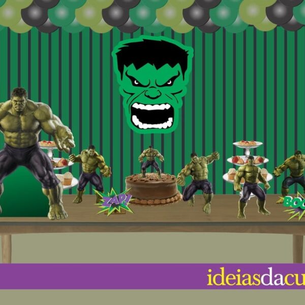 Kit Festa Decoração Completa Hulk