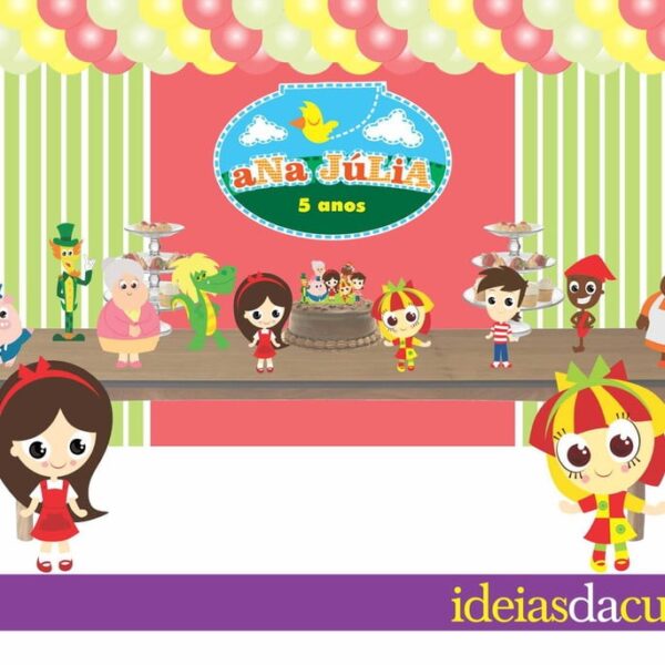 Kit Festa Decoração Completa Sitio do Picapau Amarelo MDF