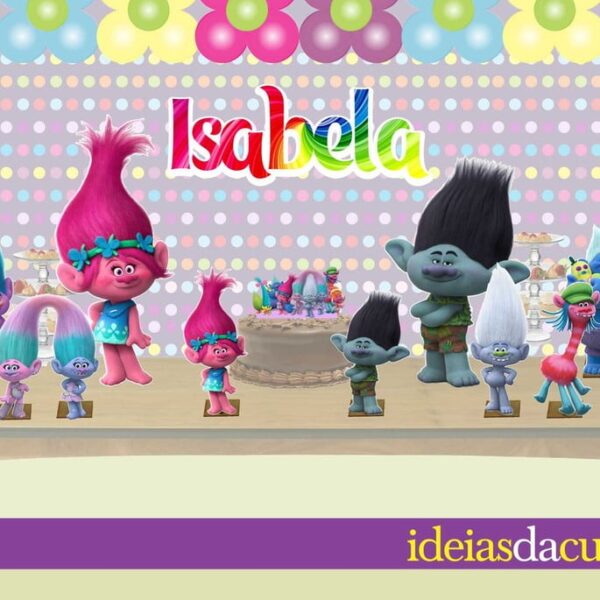 Kit Festa Decoração Completa Trolls