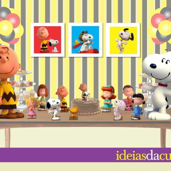 Kit Festa Decoração Snoopy Charlie Brown