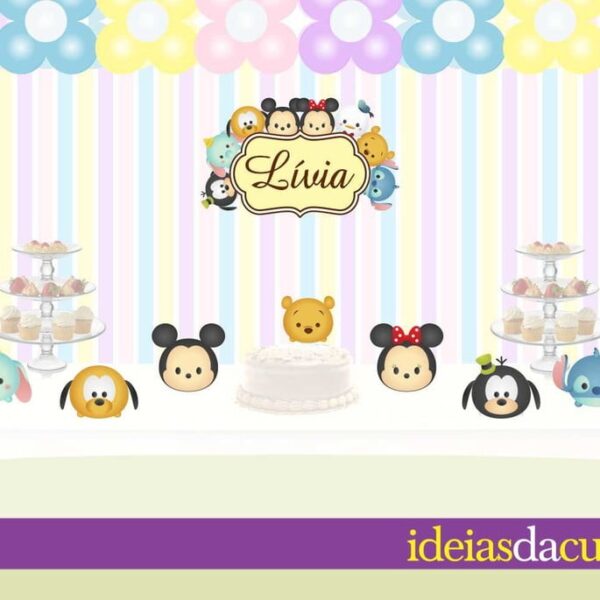 Kit Festa Decoração Tsum Tsum