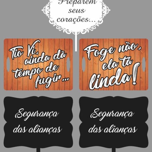 Plaquinhas para casamento- MDF 3MM